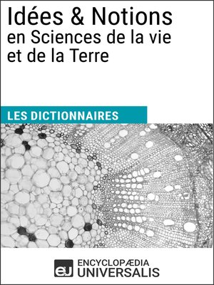cover image of Dictionnaire des Idées & Notions en Sciences de la vie et de la Terre